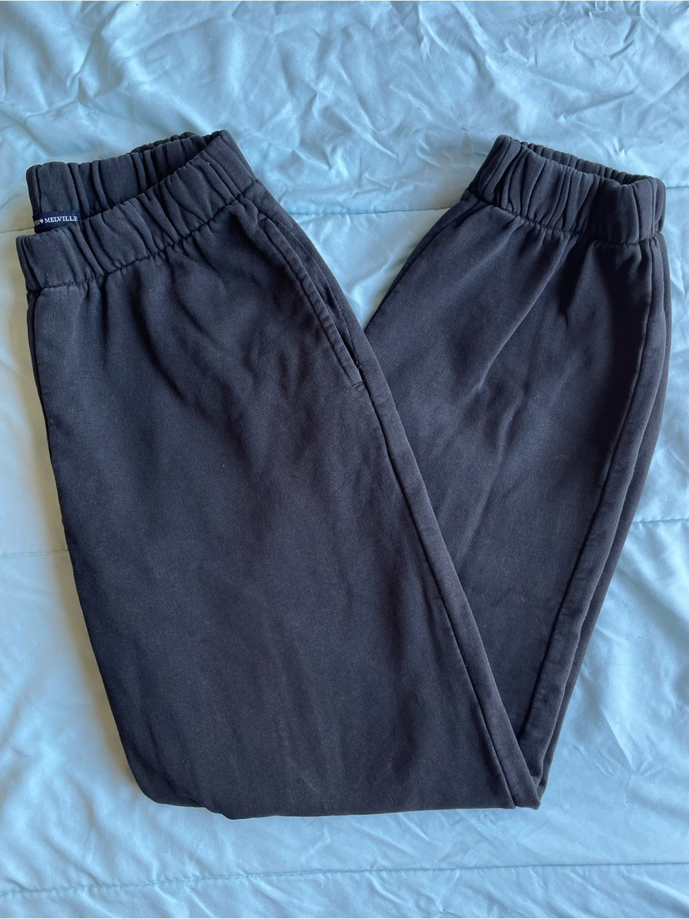 🧸 Brandy Melville Faded Black Rosa Sweatpants OS / M